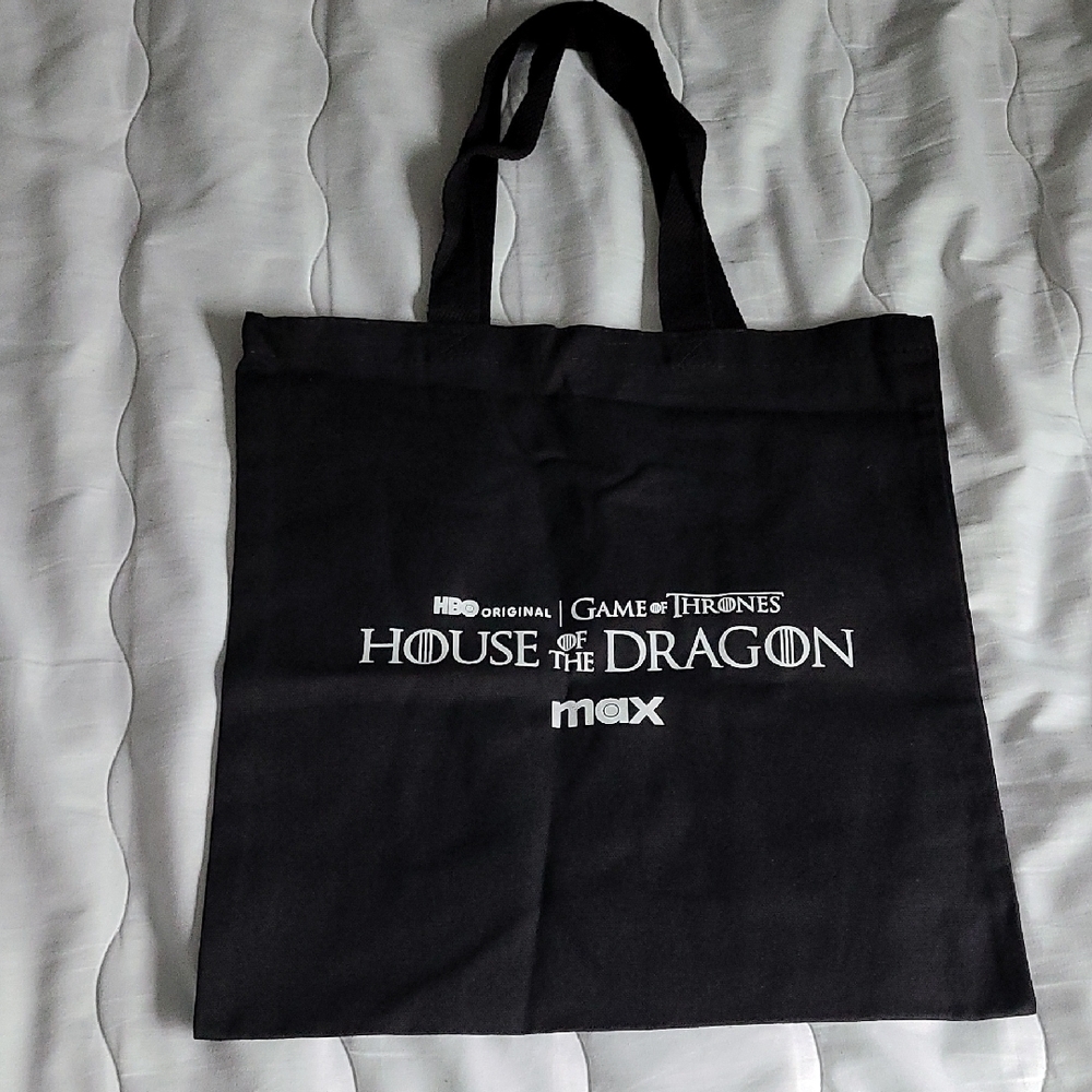House of the Dragon Black Tote Bag